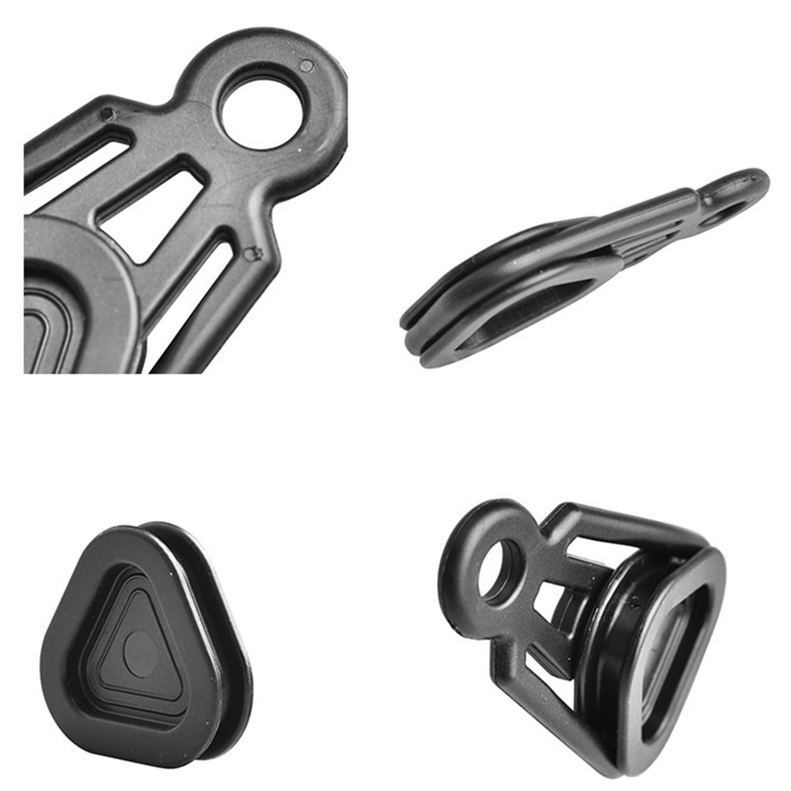 Cheap Goat Tents Outdoor Camping Tent Clip ABS Material Heavy Duty Wind Point Pull Clamp Part Color Rope Clip Hook 2 Awning Windproof Tent U3Y3   